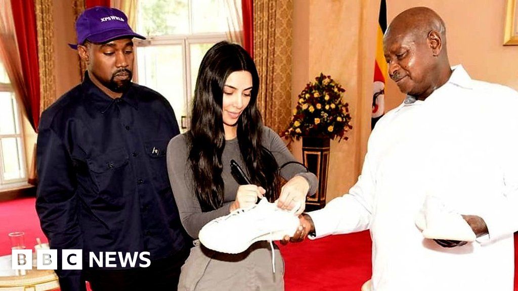 Kanye and Kim's gift to Ugandan president