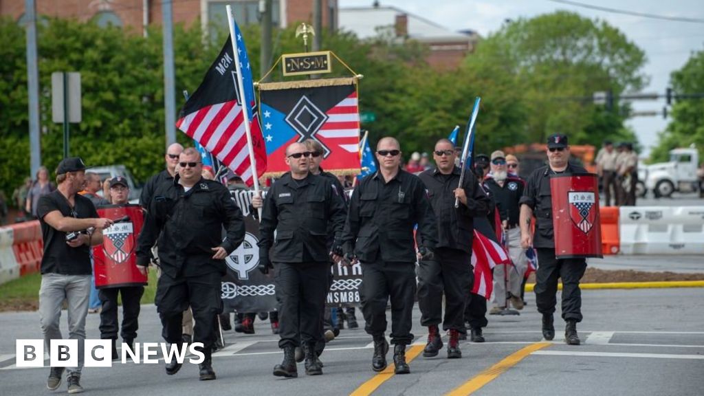 Us White Supremacist Propaganda Incidents Rose By 120 In 2019 Bbc News