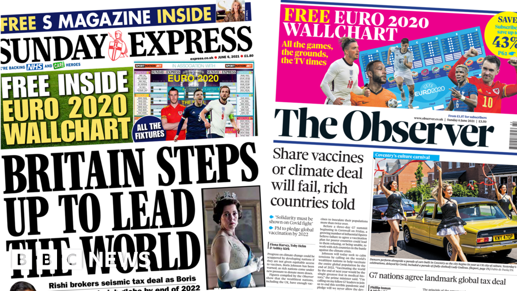 Newspaper Headlines Uk Steps Up With Plans To Jab The Globe c News