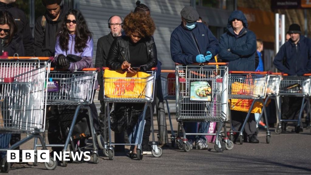 Coronavirus Sainsbury’s boss warns queues set to stay in place