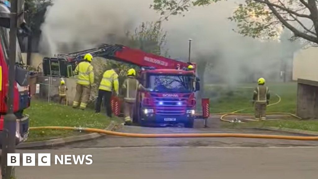 Milton Keynes fire: Woman scared for her home after blaze 'escalates ...