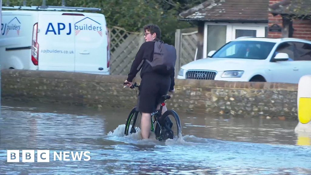 BBC visits scene of Bognor Regis flooding BBC News