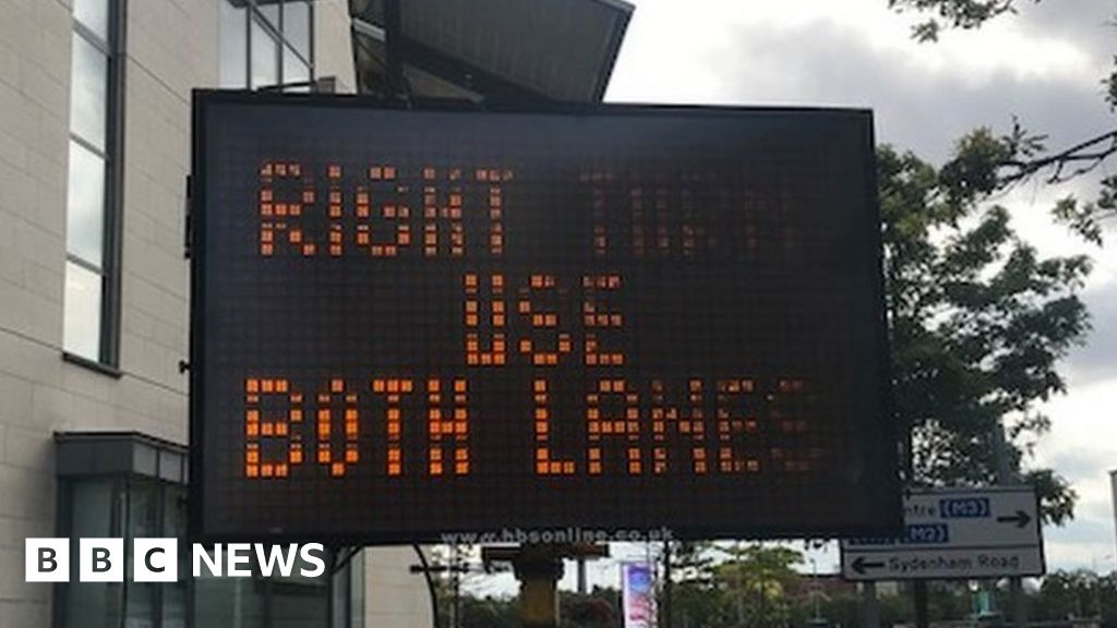 Bus lane suspended in Titanic Quarter BBC News