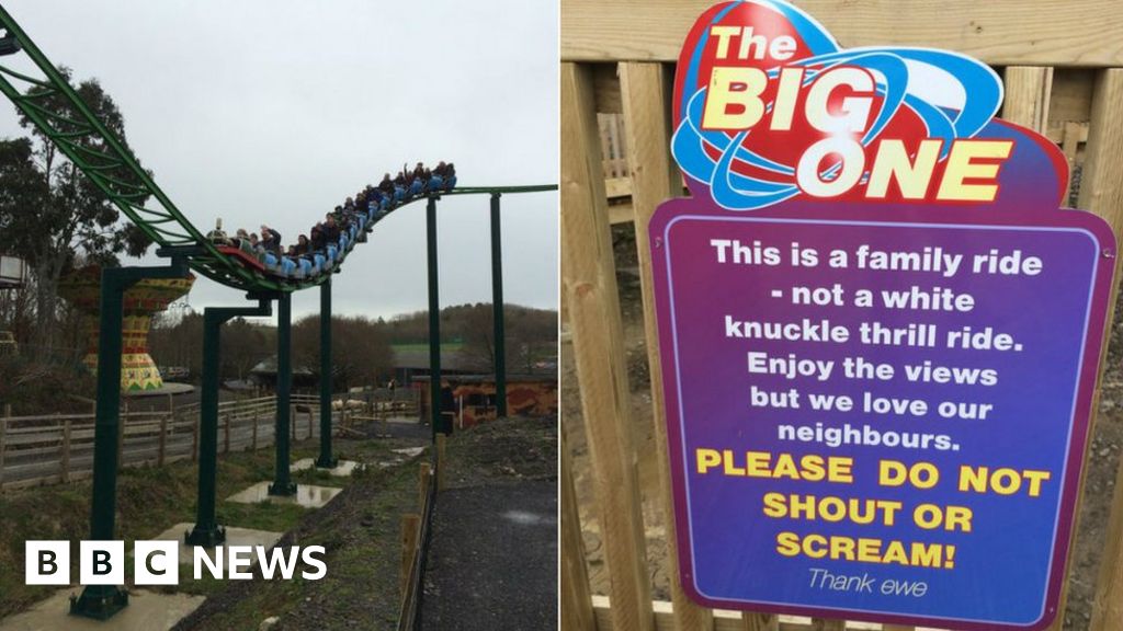 No screaming on rollercoaster says Devon park Big Sheep BBC News