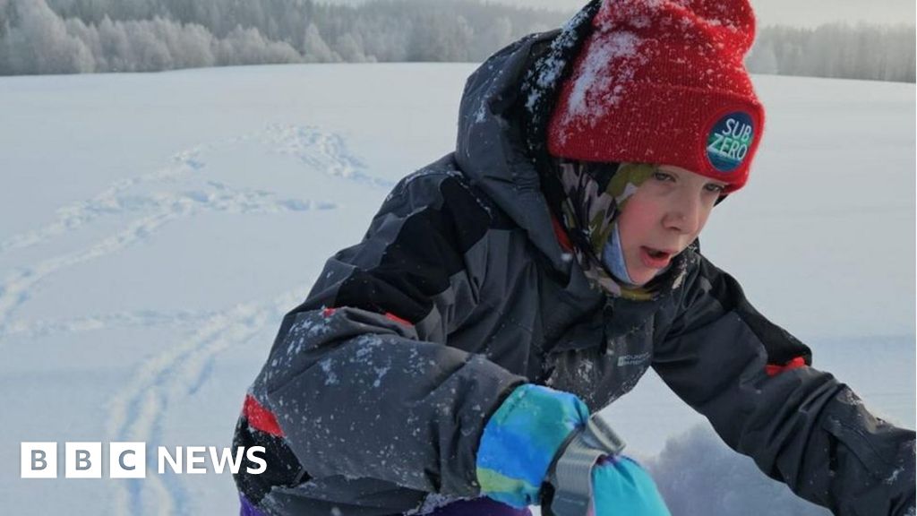 Boy, 10, returns home after successful Arctic fundraising trek 