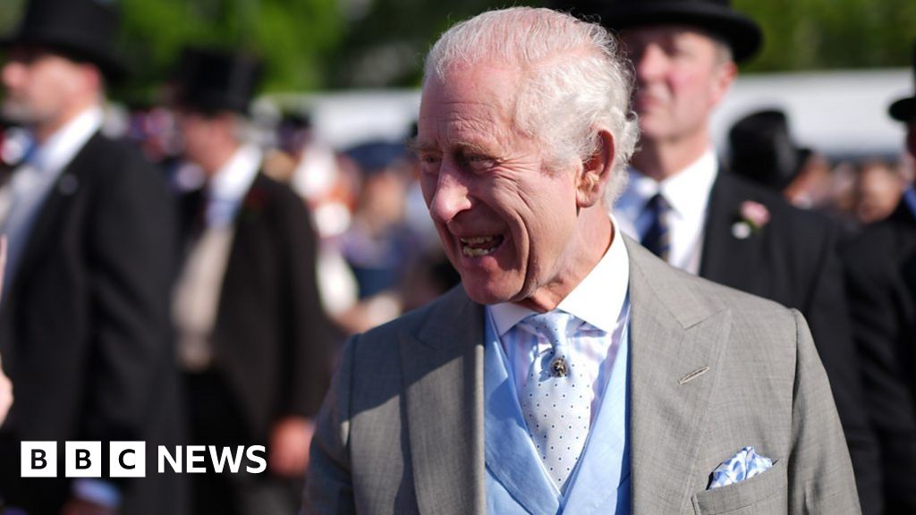 Watch: Smiling King Charles greets garden party guests