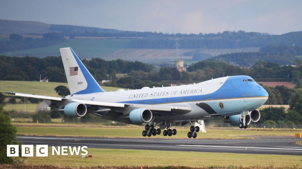 Trump Unveils New Air Force One Design Plans Bbc News