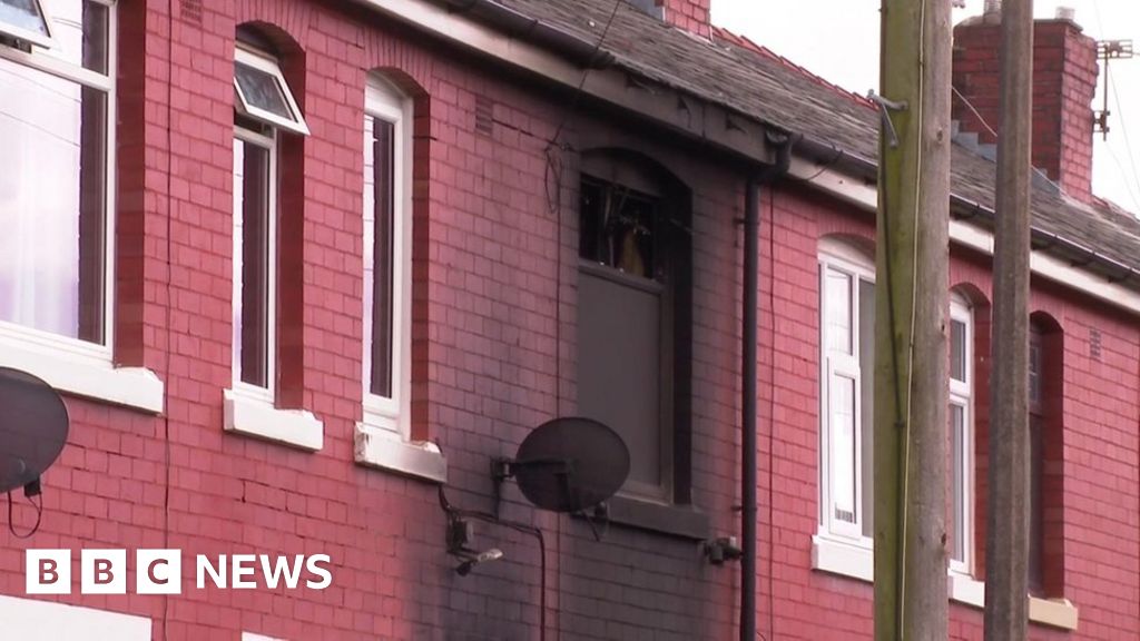 Preston house fire: Woman and two children injured