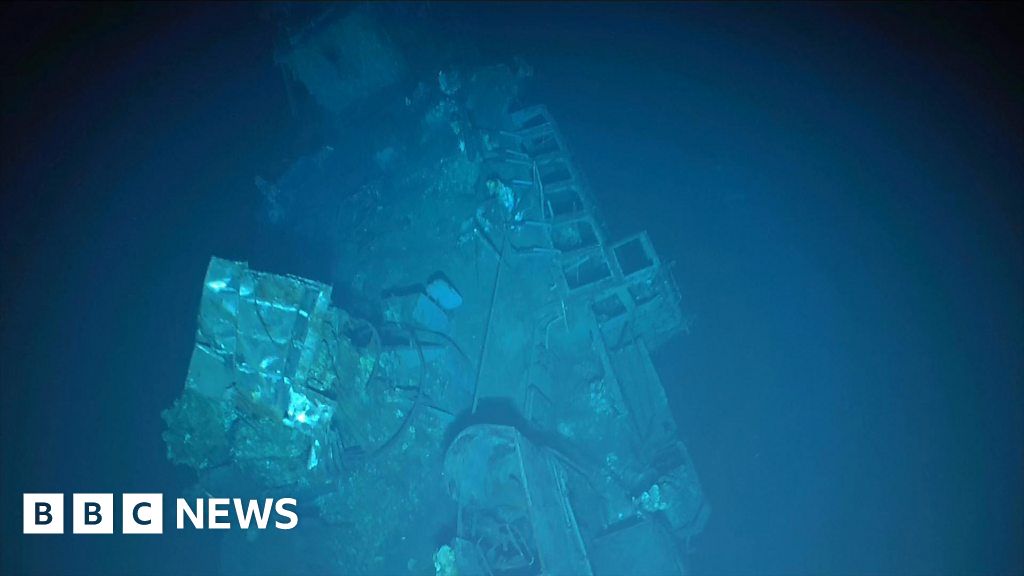 New footage shows historic World War II shipwrecks in the Pacific