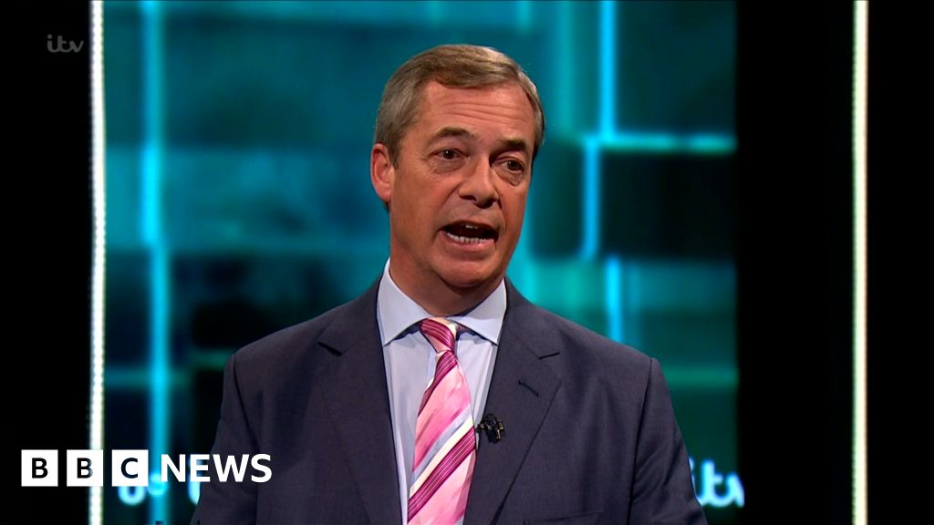 ITV Debate: Nigel Farage Addresses Trump Comments - BBC News