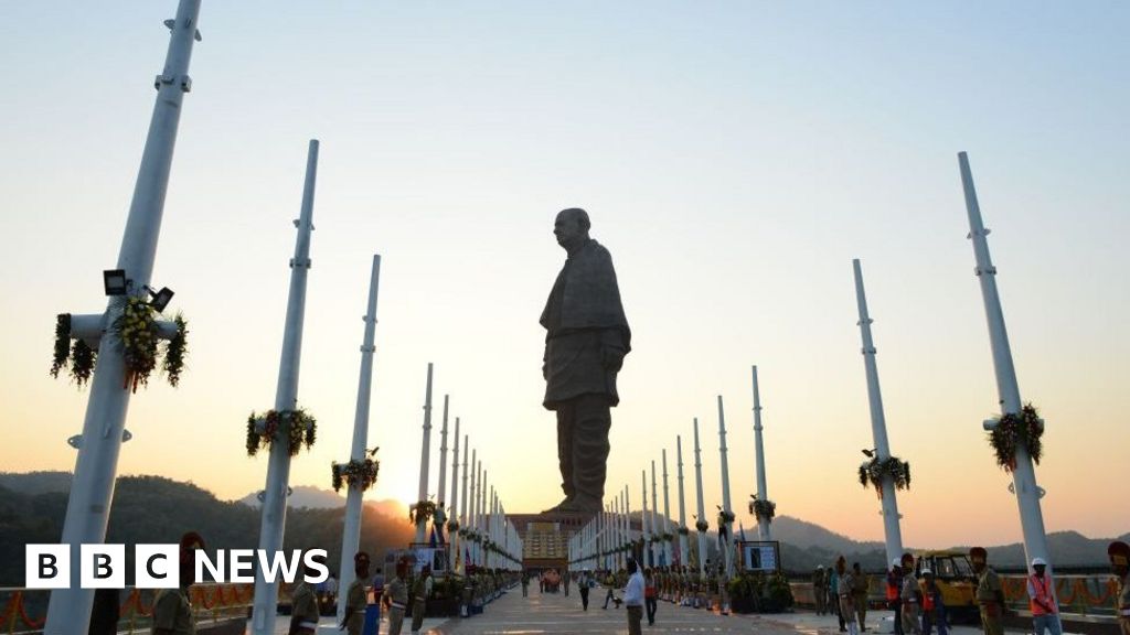 Stunning Visuals Of The World's Tallest Statue - BBC News