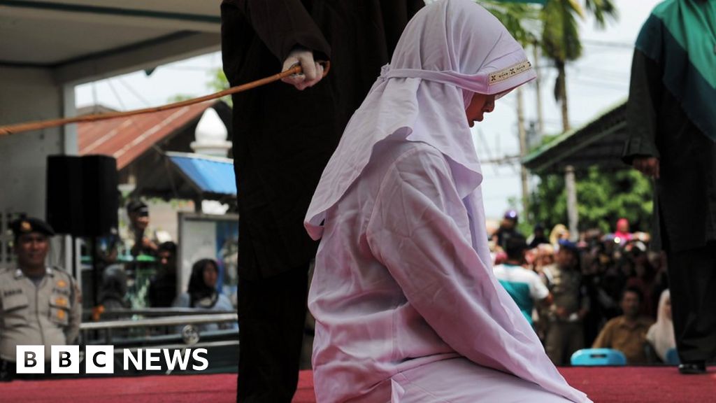 Indonesia Floggings Aceh Public Punishments Condemned Bbc News