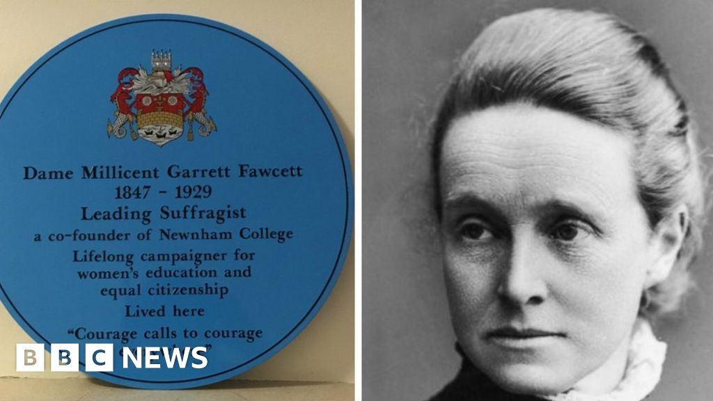 Suffragist Millicent Fawcett commemorated with blue plaque