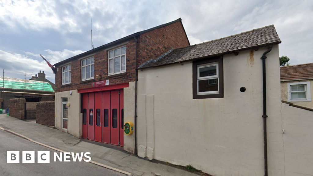 Cumbria firefighters fight fire at Lazonby fire station