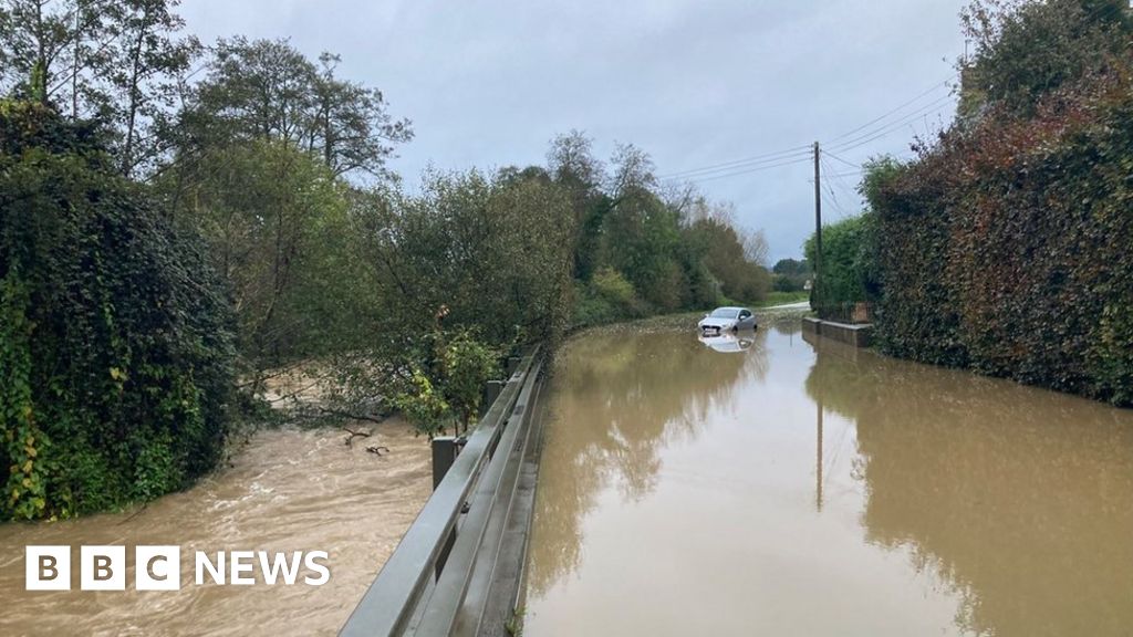 Somerset: Flooding causes closure of A358 between Ilminster and Chard 
