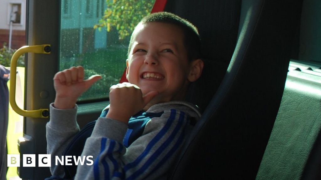 'Binobsessed' Salford birthday boy gets ride in refuse truck BBC News
