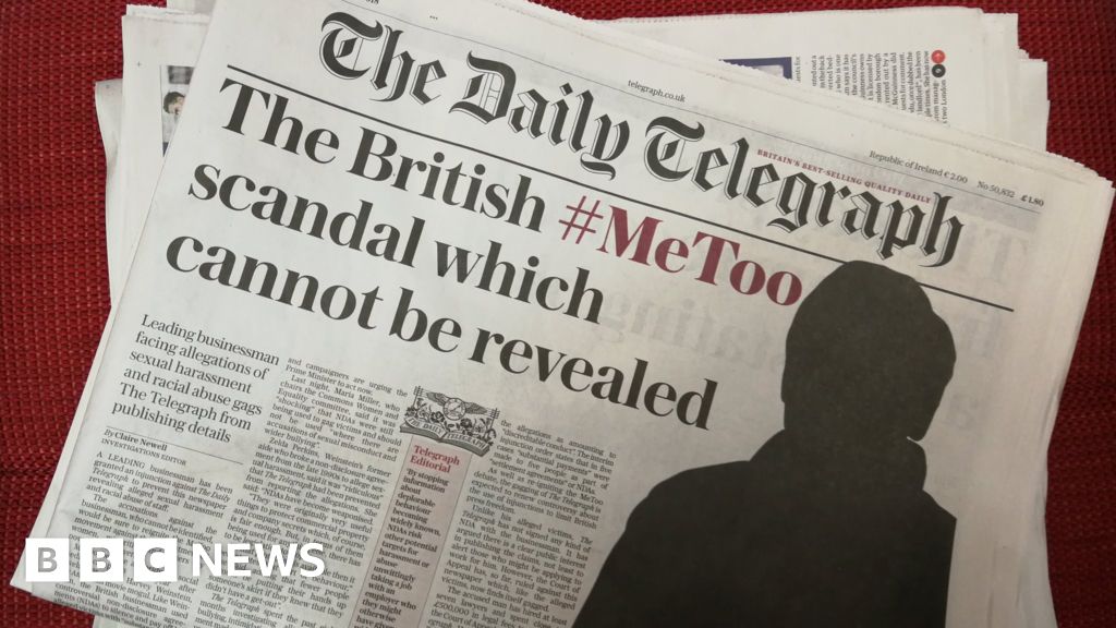 Court Stops Telegraph Publishing Sexual Harassment Story Bbc News