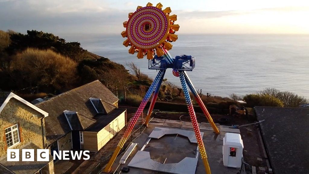 Isle of Wight theme park unveils clifftop thrill ride BBC News