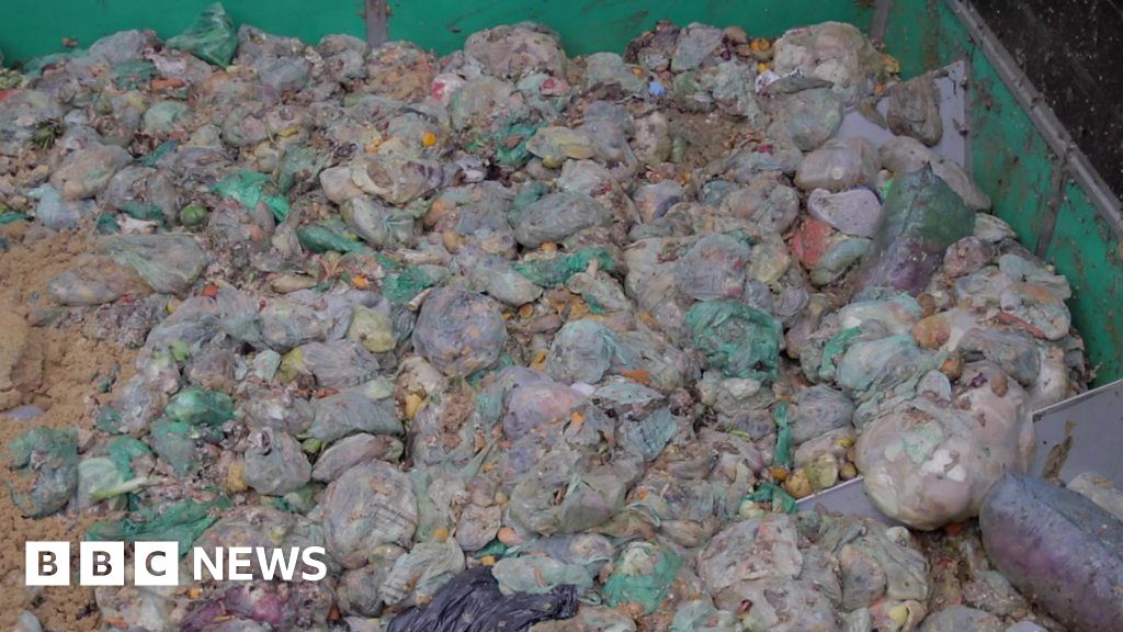 New waste plant is turning food waste into fertiliser and energy - BBC News