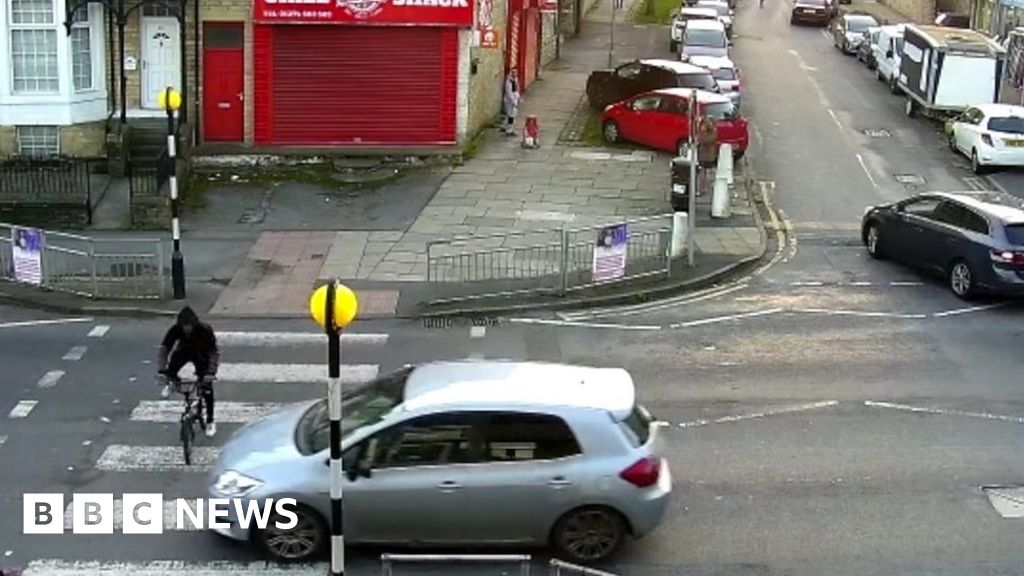 Viral Bradford zebra crossing crashes caught on CCTV