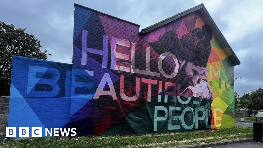 Peterborough: Artist transforms street with ‘positive’ mural
