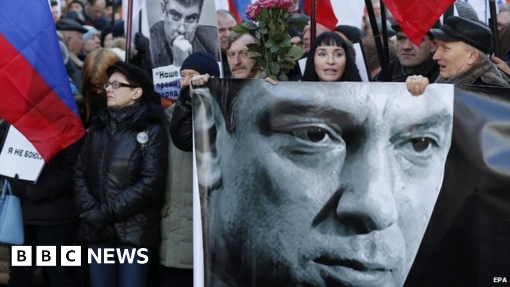 Russians Rally To Remember Boris Nemtsov Bbc News