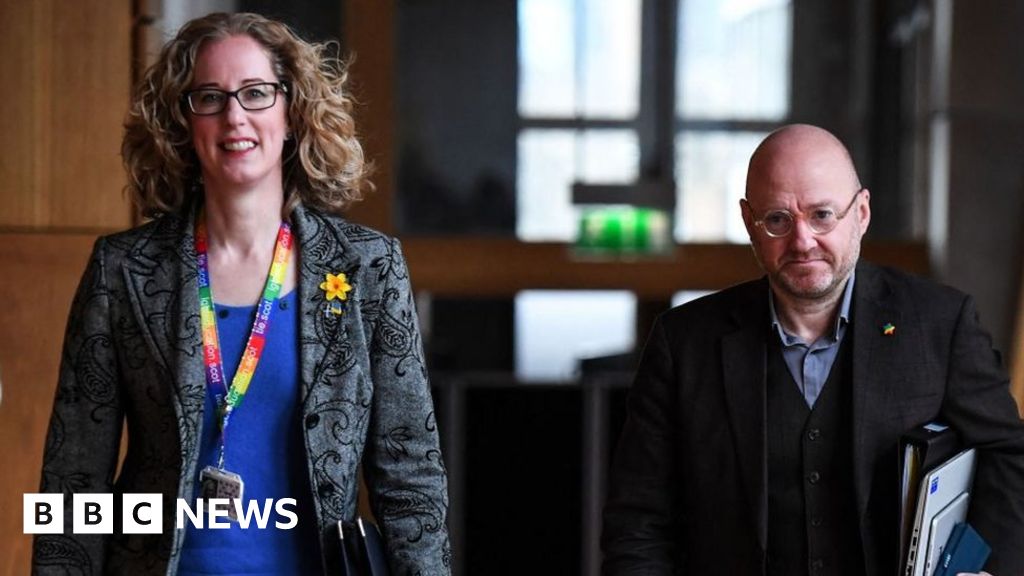 Lorn Slater and Patrick Harvie
