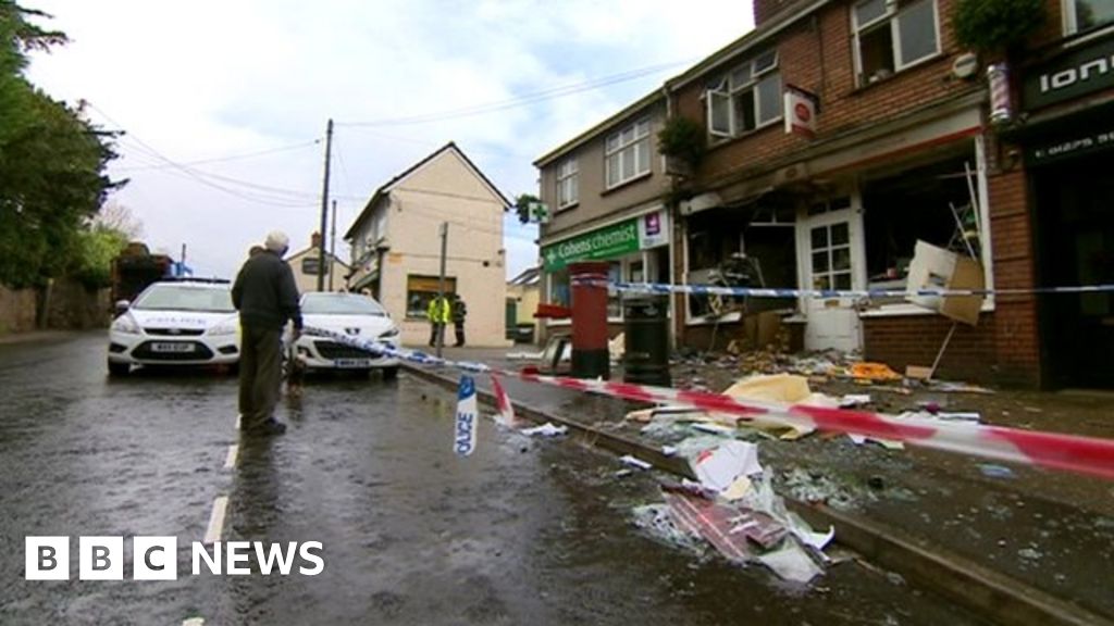 Cash machine blown up in Long Ashton post office BBC News
