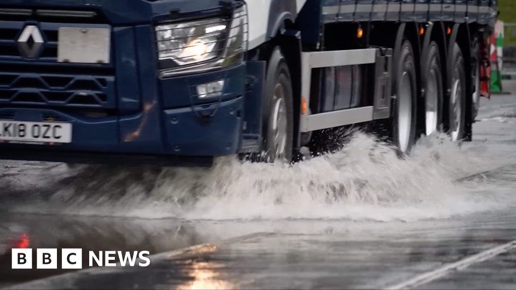 Floods: Traffic problems and delays caused by rain BBC News