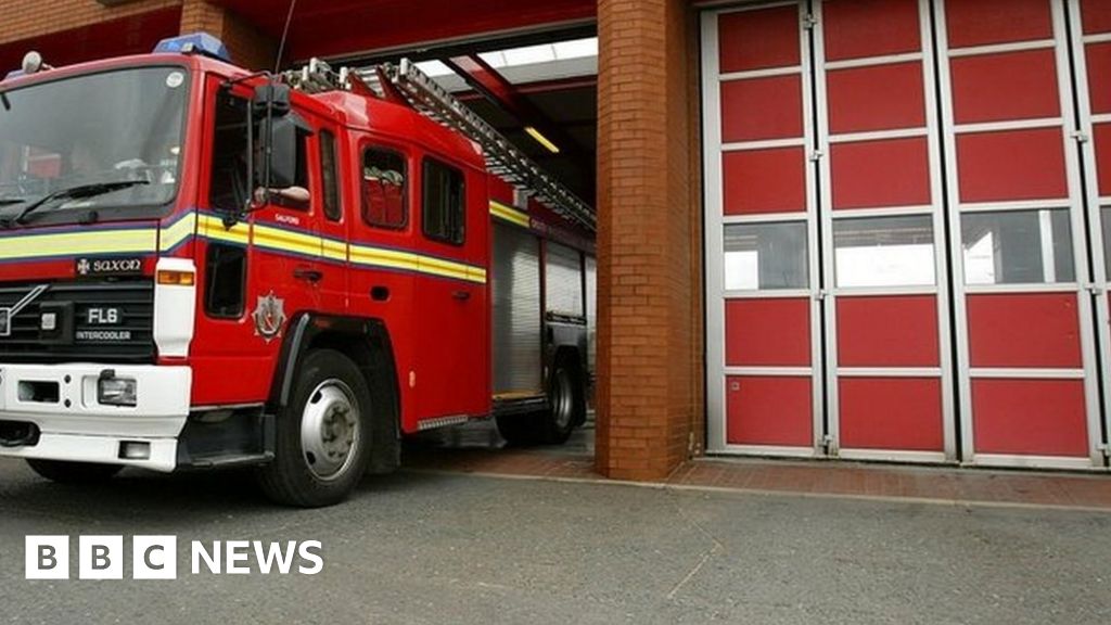 Fire at Telford block of flats 'arson' BBC News