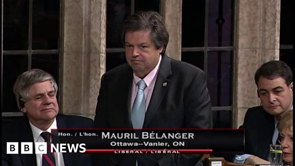 Mauril Belanger, A Liberal MP, Speaking To Parliament Via His IPad ...