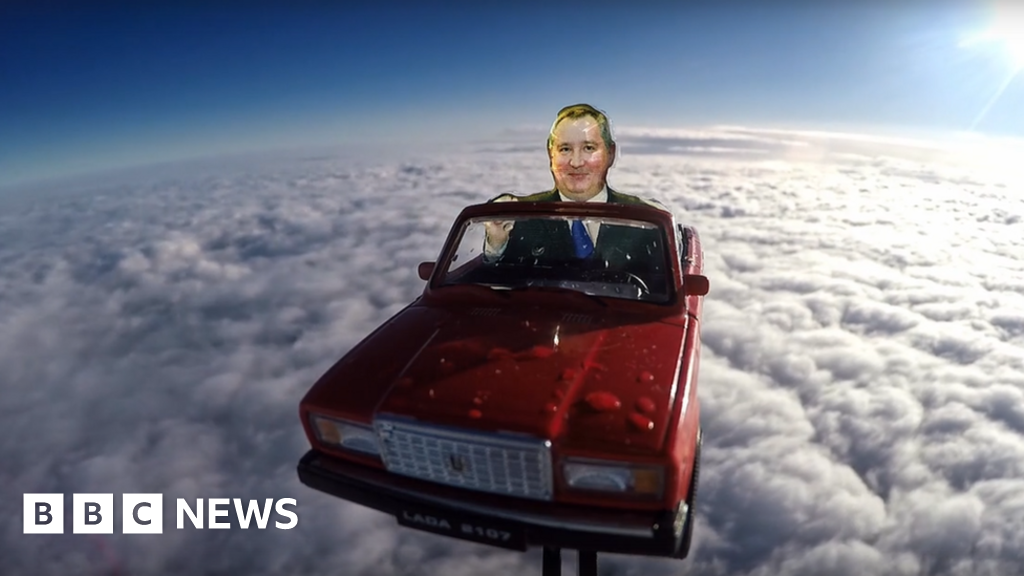 Russians Send Soviet Car Model Into Stratosphere Bbc News
