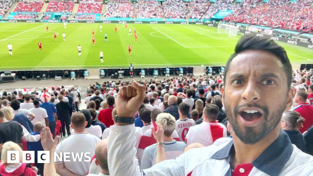 England fan barraged with racist comments for praising Southgate – BBC News