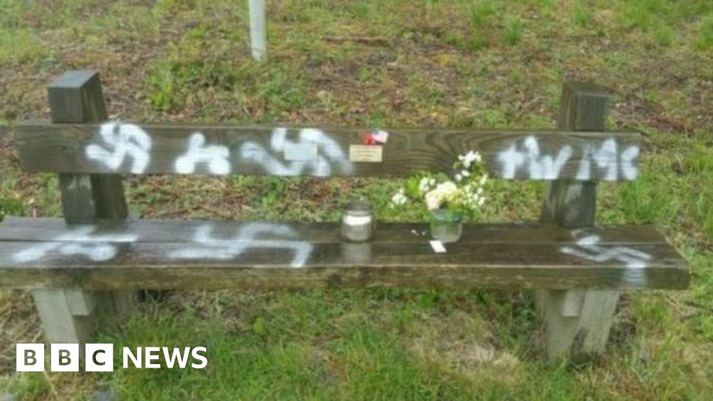 Swastikas sprayed on D-Day veterans' bench at Twyford Woods