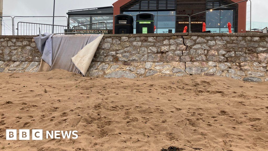 Demolition Work To Repair Exmouth Sea Wall Begins - BBC News