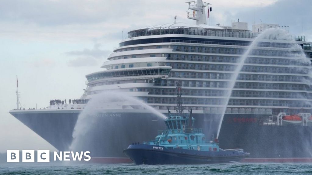Cunard Queen Anne Cruise Ship Arrives In Southampton