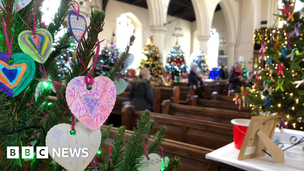 Fakenham Christmas tree festival delivery delays BBC News