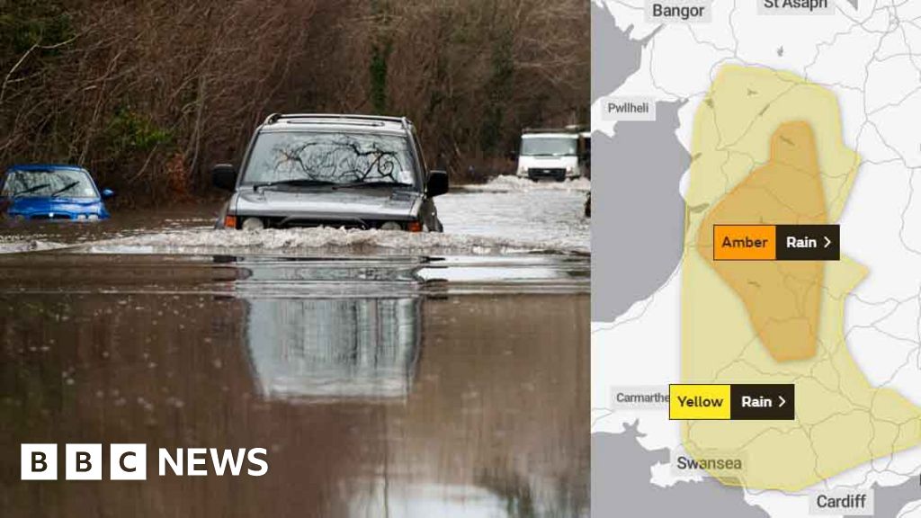 Flood And Travel Warning For Wales As Heavy Rain Forecast - BBC News