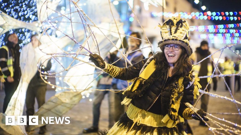 Blackburn Christmas light festival axed amid funding issues BBC News