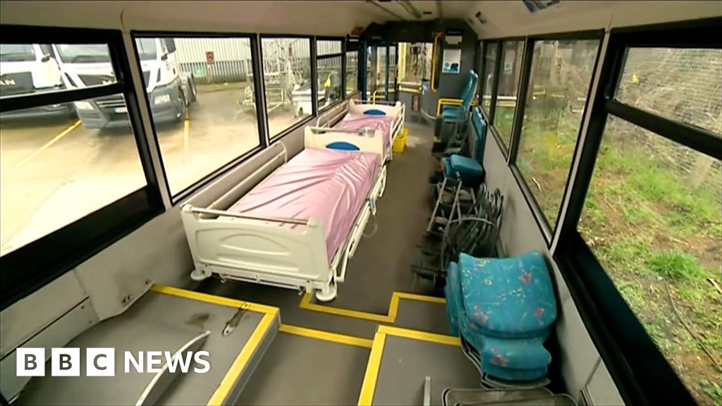 Bus converted into a hospital to help in Ukraine