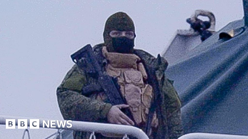 Danish reporters see armed men on Admiral Vladimirsky