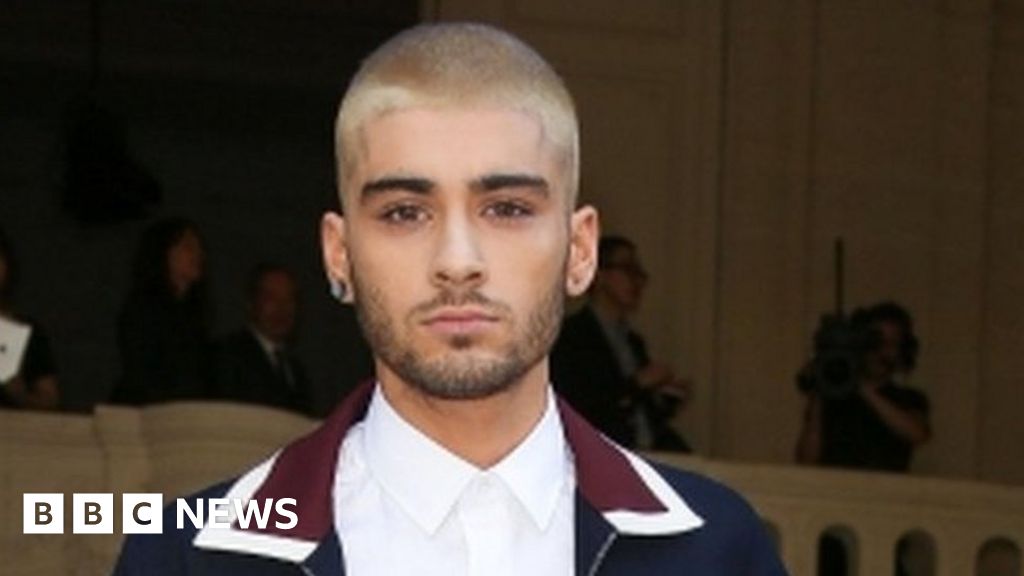 Zayn Malik Shows Off His New Cropped Blonde Hair Bbc News 