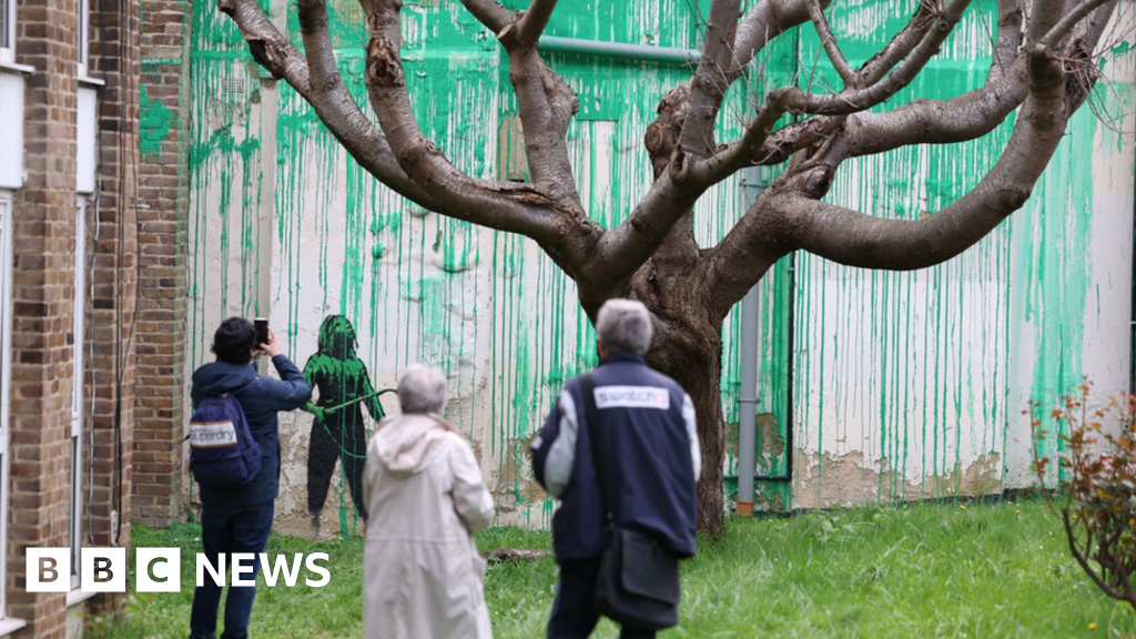 A obra de arte de Banksy desperta debate sobre árvores urbanas, diz chefe de empresa de poda