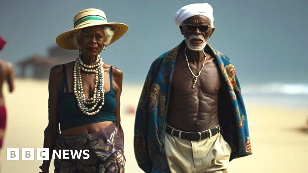 4K] African AI Lookbook-Black Queen- Peaceful Beach 