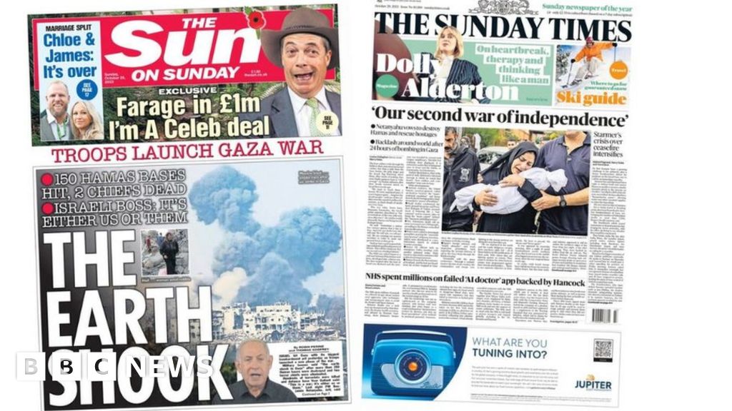 The Papers: Earth 'shook' in Gaza and 'extremism crackdown'