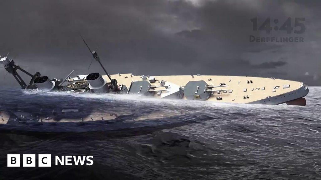 3D Animation Recreates Scapa Flow Scuttling BBC News    107854260 P07gr9xl 