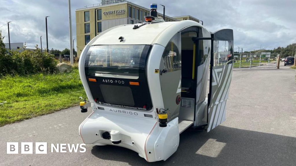 Driverless vehicles are being tested at Inverness Airport and Campus