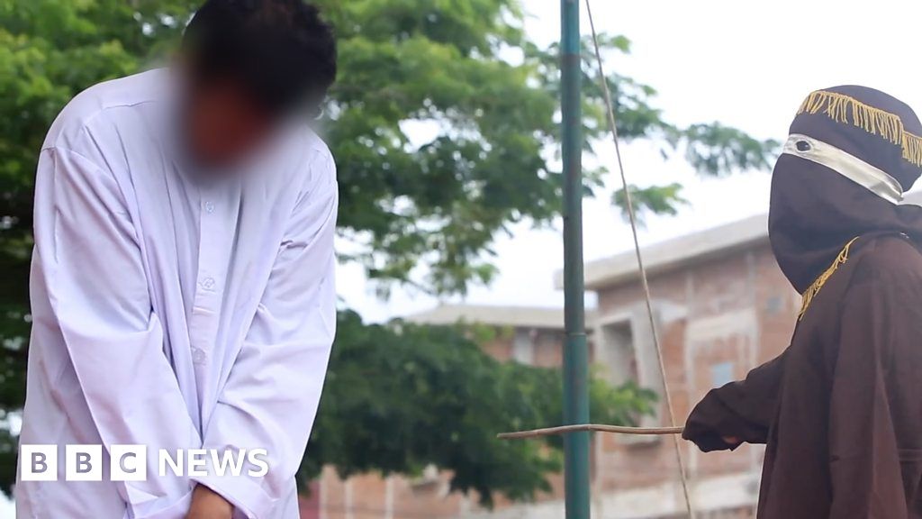 Gay Couple Publicly Caned Under Indonesian Regions Sharia Law Bbc News 