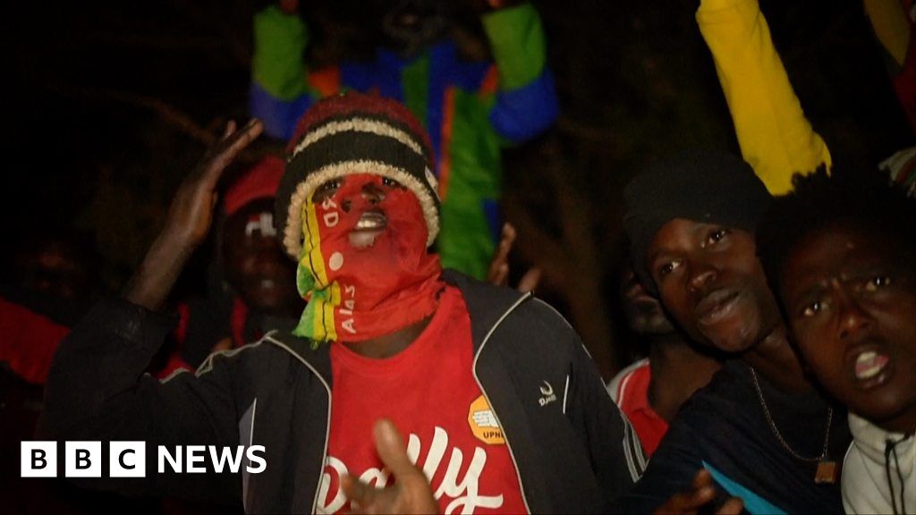 Zambia Elections Hakainde Hichilema Supporters Celebrate Victory Bbc