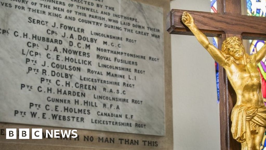 Rutland village to return Somme crucifix after 107 years